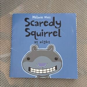 Scholastic Scaredy Squirrel Book with Purple and Green Cover